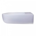 ALFI brand AB112 28" White D-Bowl Porcelain Wall Mounted Bath Sink