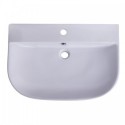 ALFI brand AB112 28" White D-Bowl Porcelain Wall Mounted Bath Sink