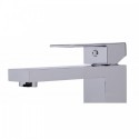 ALFI brand AB1129-PC Polished Chrome Tall Square Single Lever Bathroom Faucet