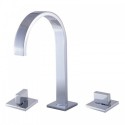 ALFI brand AB1336-PC Polished Chrome Gooseneck Widespread Bathroom Faucet