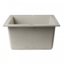 ALFI brand AB1720DI-B Biscuit 17" Drop-In Rectangular Granite Composite Kitchen Prep Sink