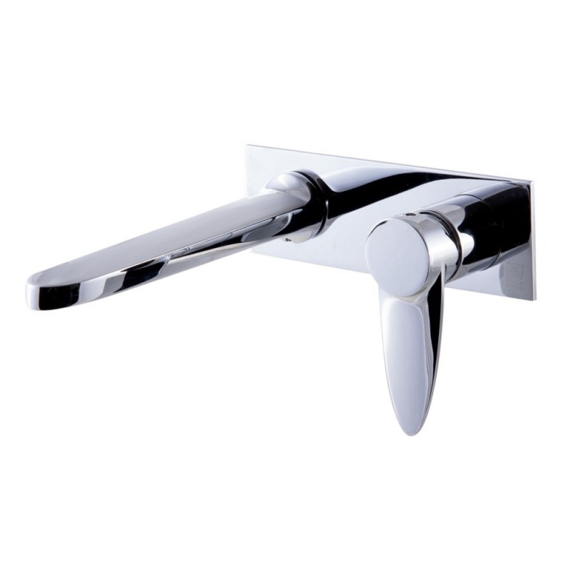 ALFI brand AB1772-PC Polished Chrome Wall Mounted Modern Bathroom Faucet