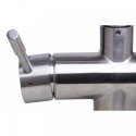 ALFI brand AB2038-BSS Solid Brushed Stainless Steel Retractable Single Hole Kitchen Faucet