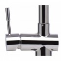 ALFI brand AB2038-PSS Solid Polished Stainless Steel Retractable Single Hole Kitchen Faucet