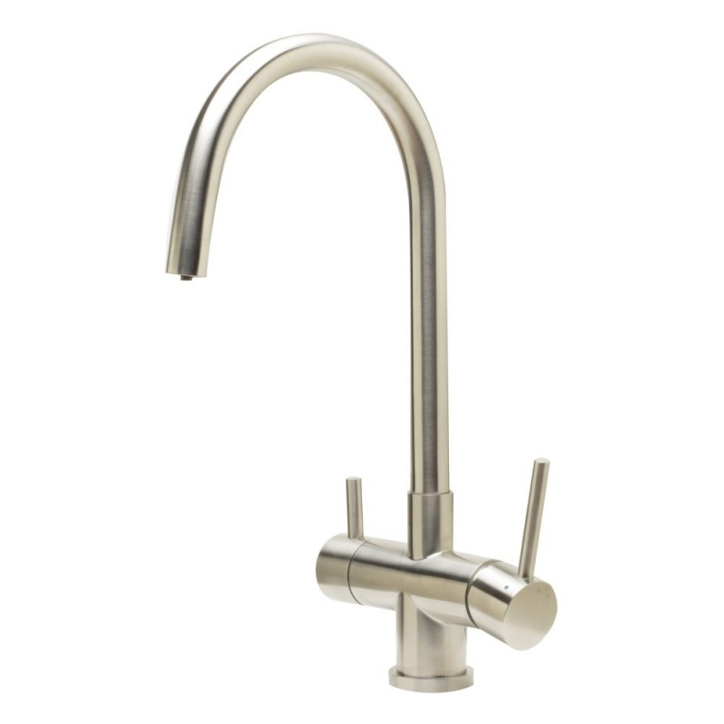 ALFI brand AB2042-BSS Brushed Stainless Steel Kitchen Faucet/Drinking Water