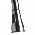 ALFI brand AB2043-BSS Traditional Solid Brushed Stainless Steel Pull Down Kitchen Faucet