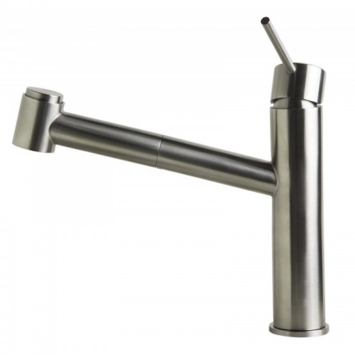 ALFI brand AB2203-BSS Brushed Stainless Steel Kitchen Faucet /w Pull-Out Spray