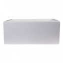 ALFI brand AB2418SB-B 24" Biscuit Smooth Thick Wall Fireclay Single Bowl Farm Sink