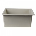 ALFI brand AB2420UM-B Biscuit 24" Undermount Single Bowl Granite Composite Kitchen Sink