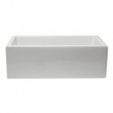 ALFI brand AB3018HS-W 30 inch White Reversible Smooth / Fluted Single Bowl Fireclay Farm Sink