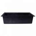 ALFI brand AB3020DI-BLA Black 30" Drop-In Single Bowl Granite Composite Kitchen Sink