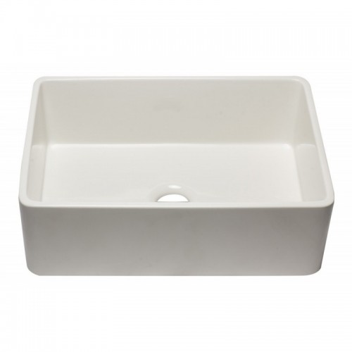 ALFI brand AB3020SB-B 30 inch Biscuit Reversible Single Fireclay Farmhouse Kitchen Sink