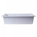 ALFI brand AB3020UM-W White 30" Undermount Single Bowl Granite Composite Kitchen Sink