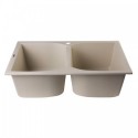 ALFI brand AB3220DI-B Biscuit 32" Drop-In Double Bowl Granite Composite Kitchen Sink