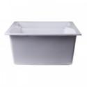ALFI brand AB3220DI-W White 32" Drop-In Double Bowl Granite Composite Kitchen Sink