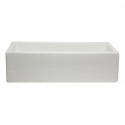 ALFI brand AB3618HS-W 36 inch White Reversible Smooth / Fluted Single Bowl Fireclay Farm Sink