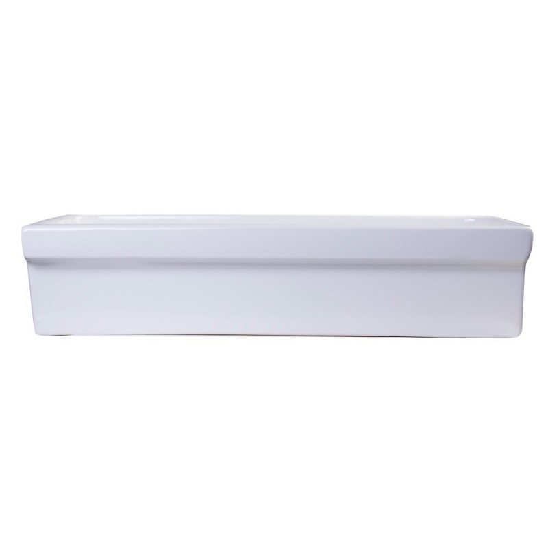 ALFI brand AB36TR 36" White Above Mount Porcelain Bath Trough Sink