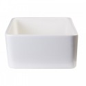 ALFI brand AB503-B Biscuit 23" Smooth Apron Fireclay Single Bowl Farmhouse Kitchen Sink