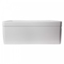 ALFI brand AB506-W White 26" Decorative Lip Apron Single Bowl Fireclay Farmhouse Kitchen Sink
