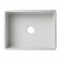 ALFI brand AB506-W White 26" Decorative Lip Apron Single Bowl Fireclay Farmhouse Kitchen Sink