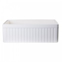 ALFI brand AB509-B Biscuit 30" Fluted Apron Single Bowl Fireclay Farmhouse Kitchen Sink
