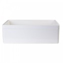 ALFI brand AB511-B Biscuit 30" Decorative Lip Apron Single Bowl Fireclay Farmhouse Kitchen Sink