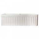 ALFI brand AB537-B Biscuit 32" Fluted Apron Double Bowl Fireclay Farmhouse Kitchen Sink