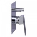 ALFI brand AB5601-PC Polished Chrome Shower Valve Mixer with Square Lever Handle and Diverter