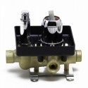 ALFI brand AB5601-PC Polished Chrome Shower Valve Mixer with Square Lever Handle and Diverter