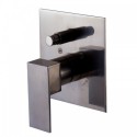 ALFI brand AB6801-BN Brushed Nickel Modern Square Pressure Balanced Shower Mixer with Diverter