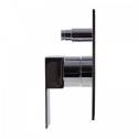 ALFI brand AB6801-PC Polished Chrome Modern Square Pressure Balanced Shower Mixer with Diverter
