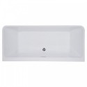 ALFI brand AB8859 67 inch White Rectangular Acrylic Free Standing Soaking Bathtub