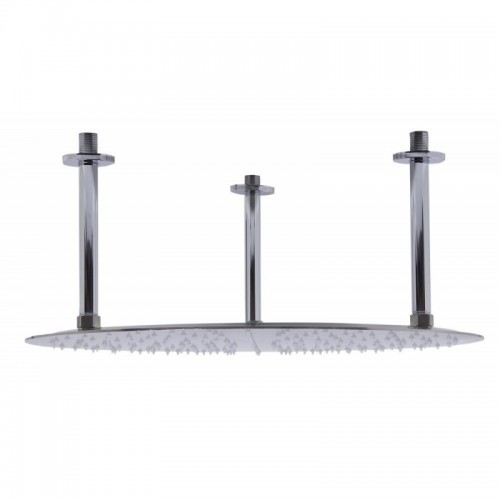 ALFI brand RAIN20R-BSS 20" Round Brushed Solid Stainless Steel Ultra Thin Rain Shower Head