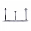 ALFI brand RAIN20R-BSS 20" Round Brushed Solid Stainless Steel Ultra Thin Rain Shower Head