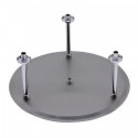 ALFI brand RAIN20R-BSS 20" Round Brushed Solid Stainless Steel Ultra Thin Rain Shower Head