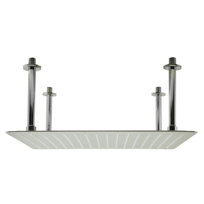 ALFI brand RAIN20S-BSS 20" Square Brushed Solid Stainless Steel Ultra Thin Rain Shower Head