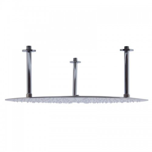 ALFI brand RAIN24R-BSS 24" Round Brushed Solid Stainless Steel Ultra Thin Rain Shower Head