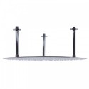 ALFI brand RAIN24R-BSS 24" Round Brushed Solid Stainless Steel Ultra Thin Rain Shower Head
