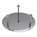 ALFI brand RAIN24R-PSS 24" Round Polished Solid Stainless Steel Ultra Thin Rain Shower Head