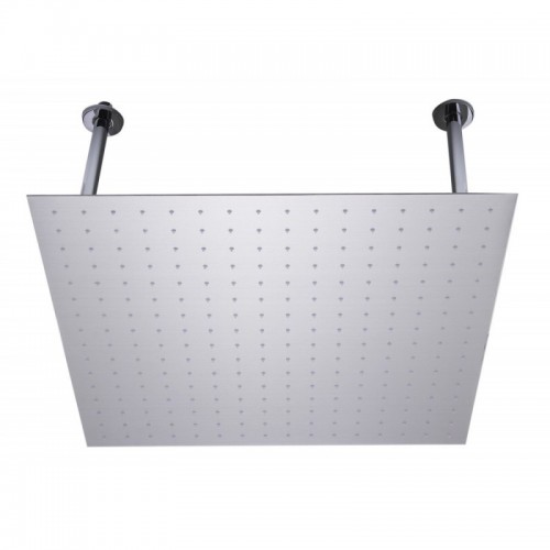 ALFI brand RAIN24S-BSS 24" Square Brushed Solid Stainless Steel Ultra Thin Rain Shower Head