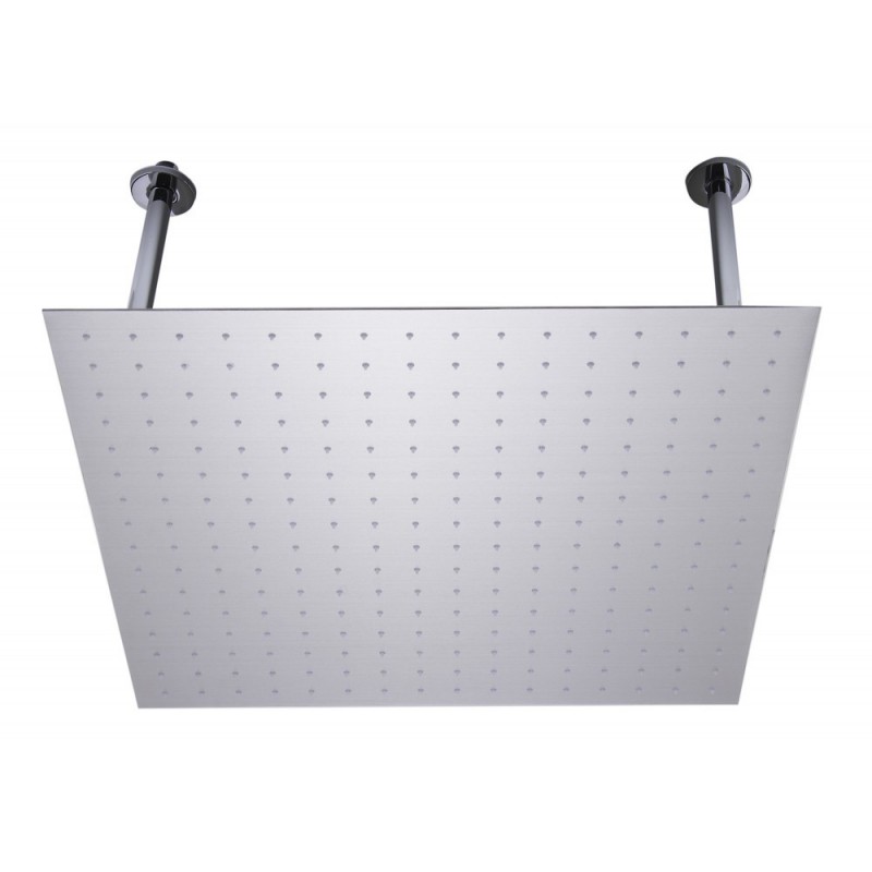 ALFI brand RAIN24S-BSS 24" Square Brushed Solid Stainless Steel Ultra Thin Rain Shower Head