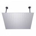 ALFI brand RAIN24S-BSS 24" Square Brushed Solid Stainless Steel Ultra Thin Rain Shower Head