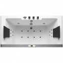 EAGO AM196 6 ft Clear Rectangular Acrylic Whirlpool Bathtub for Two