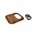 Franke GN18-45SP Iroko Solid Wood Cutting Board With Colander For GNX11018 Kitchen Sink