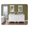 Fairmont Designs 1512-V30_DB12_V30 Shaker Americana 72" Double Bowl Vanity in Polar White