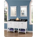 Fairmont Designs 1512-VH24_DB12-H_VH24 Shaker Americana 60" Open Shelf Modular Vanity in Polar White