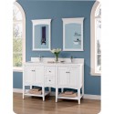 Fairmont Designs 1512-VH24_DB12-H_VH24 Shaker Americana 60" Open Shelf Modular Vanity in Polar White