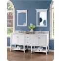 Fairmont Designs 1512-VH30_DB12-H_VH30 Shaker Americana 72" Open Shelf Modular Vanity in Polar White
