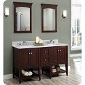 Fairmont Designs 1513-VH24_DB12-H_VH24 Shaker Americana 60" Open Shelf Modular Vanity in Habana Cherry