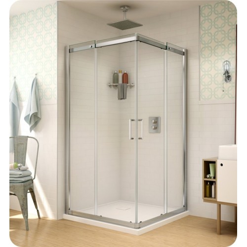 Fleurco STC32 Banyo Shuttle Square 32 Semi Frameless Corner Entry Sliding Doors